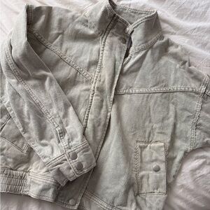 Light blue-Gray Corduroy Jacket